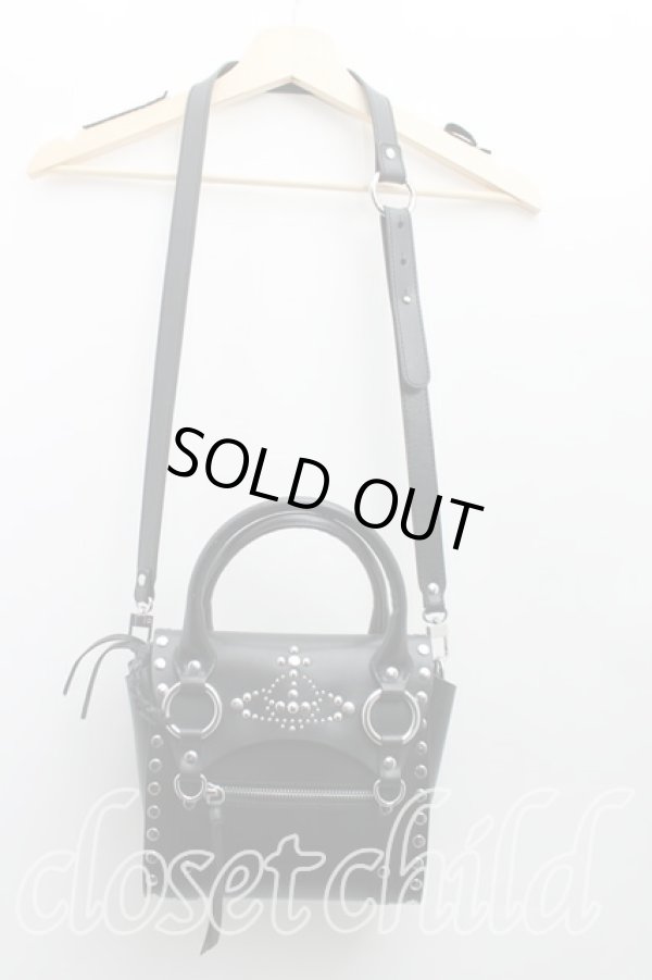 画像2: ヴィヴィアンウエストウッド 中古 / スタッズBETTYショルダーバッグ  黒  H-25-06-08-110-ba-OD-ZH (2)