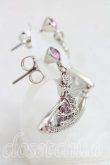 画像3: ヴィヴィアンウエストウッド 中古 / ミニバスレリーフドロップピアス  シルバーｘピンク  H-25-06-08-114-er-OD-ZH (3)