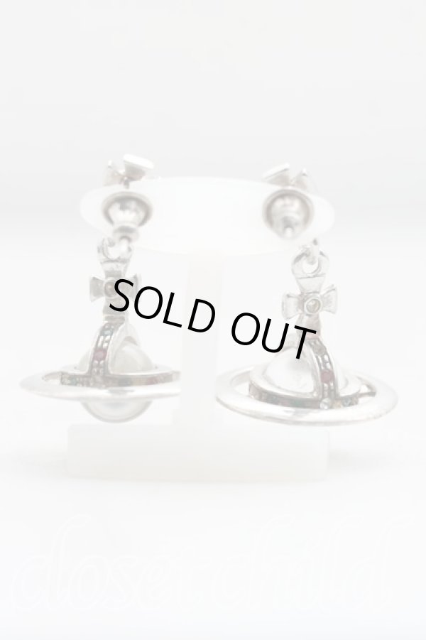 画像4: ヴィヴィアンウエストウッド 中古 / タイニーオーブピアス  シルバー  H-25-06-08-118-er-OD-ZH (4)