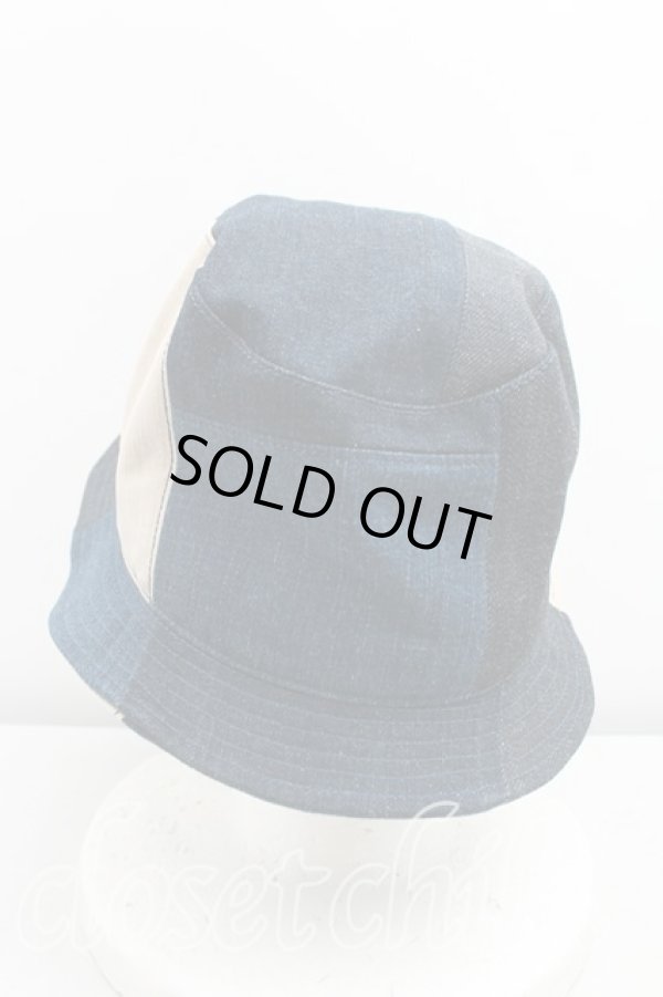 画像3: ヴィヴィアンウエストウッド MAN 中古 / パッチワークデニムバケットハット  インディゴ  H-25-06-08-120-ha-IN-ZH (3)