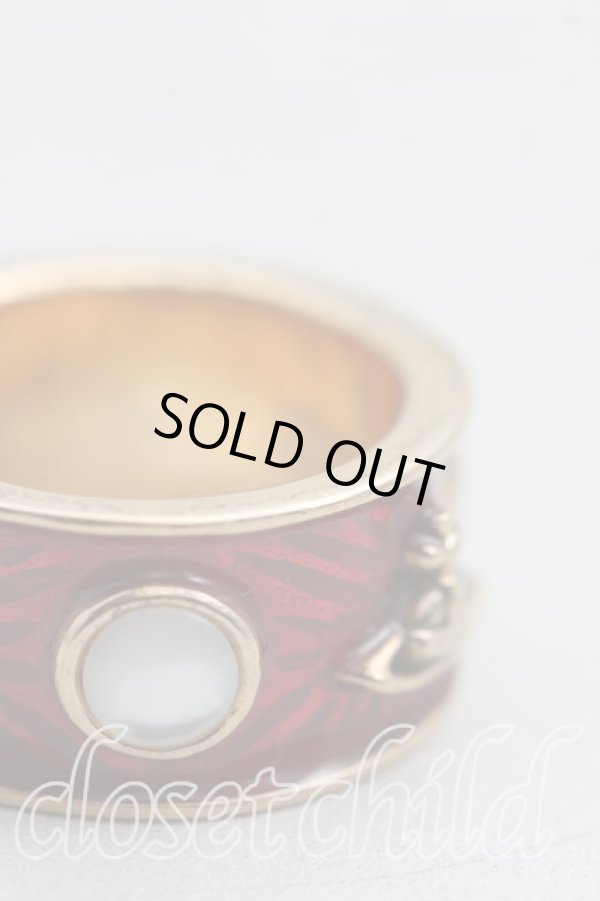 画像5: ヴィヴィアンウエストウッド 中古 / キングリング M（14号） ゴールド×赤  H-25-06-08-131-rg-IN-ZH (5)