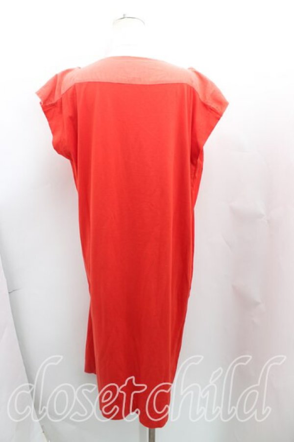 画像2: ANGLOMANIA 中古 / BIGスカーフノースリーブワンピース 38（M） 赤  H-25-06-08-014-op-IN-ZH (2)