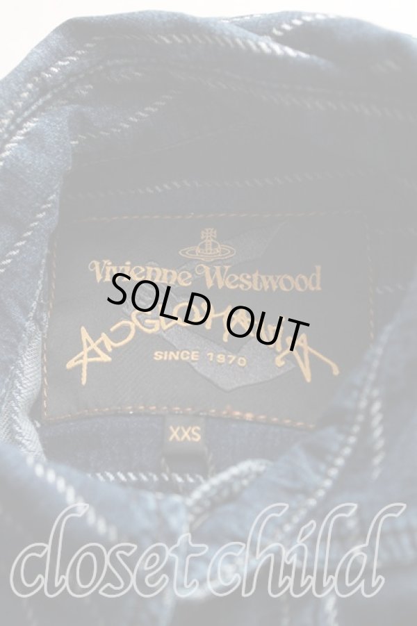 画像3: ANGLOMANIA 中古 / カオスデニムシャツ XXS インディゴ  H-25-06-15-021-bl-OD-ZH (3)