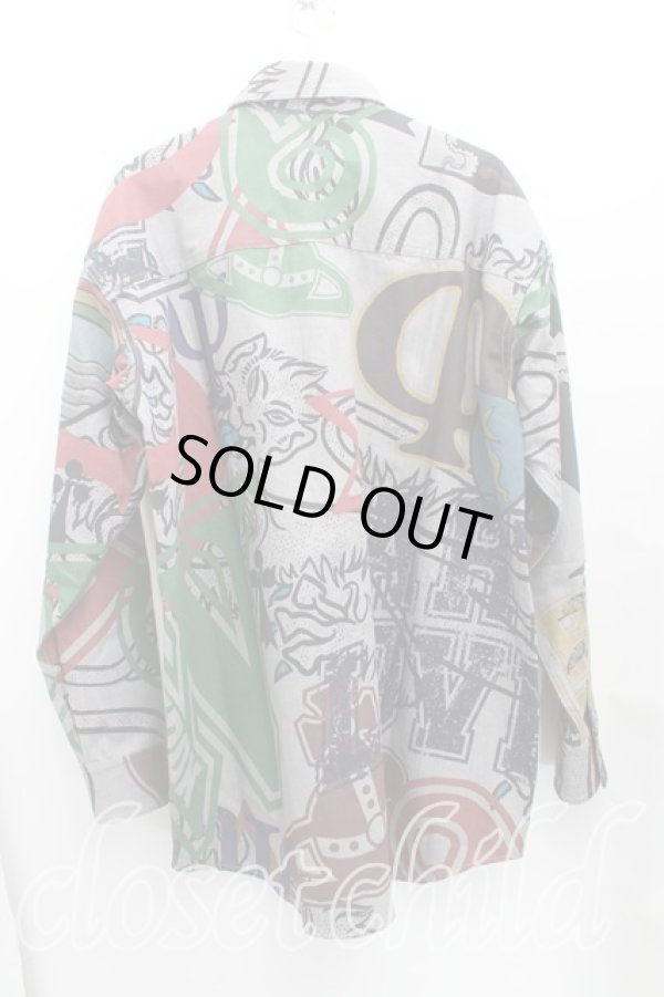 画像2: ヴィヴィアンウエストウッド MAN 中古 / FRAT HOUSE DENIMシャツ ワンサイズ 灰  H-25-06-15-024-bl-OD-ZH (2)