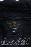 画像3: ヴィヴィアンウエストウッド Anglomania and Lee 中古 / デニムドランクンシャツ XS 黒  H-25-06-15-025-bl-IN-ZH (3)
