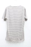 画像2: ヴィヴィアンウエストウッド MAN 中古 / オーブトライアングルptTシャツ 44(メンズS相当) 生成×灰  H-25-06-15-035-ts-IN-ZH (2)