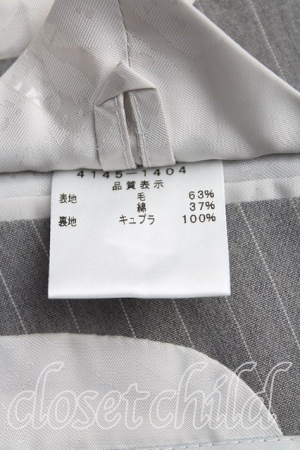 画像4: ヴィヴィアンウエストウッド MAN 中古 / ピンストライプシングルジャケット 44(メンズS) 灰  H-25-06-15-004-jc-IN-ZH (4)