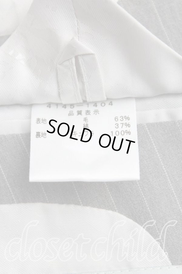 画像4: ヴィヴィアンウエストウッド MAN 中古 / ピンストライプシングルジャケット 44(メンズS) 灰  H-25-06-15-004-jc-IN-ZH (4)