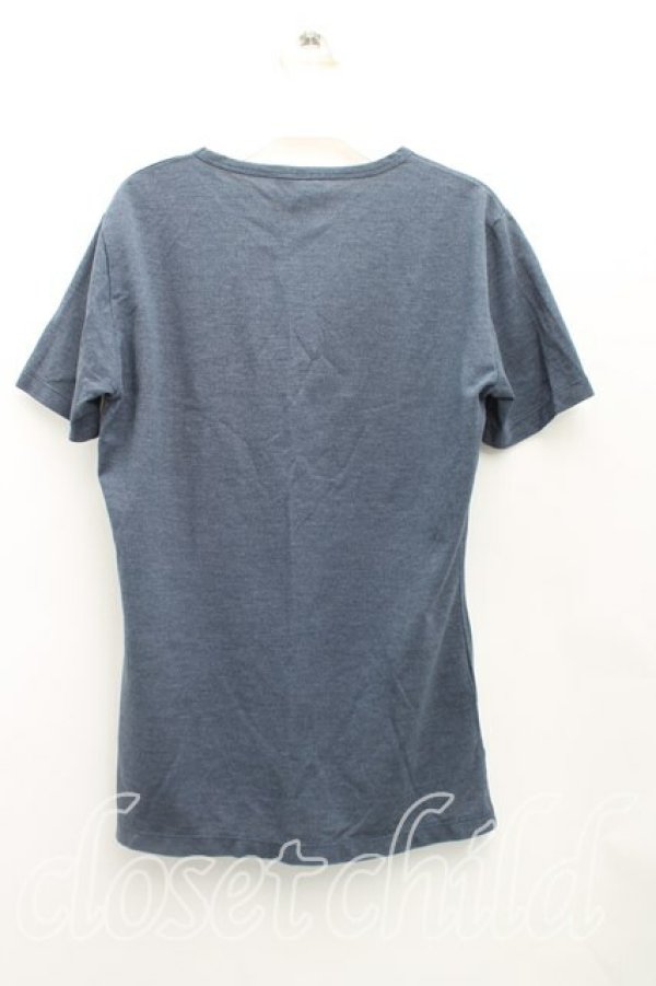 画像2: ヴィヴィアンウエストウッド MAN 中古 / ゴールドエンプロイダリーTシャツ 44(メンズS) 紺  H-25-06-15-041-ts-IN-ZH (2)
