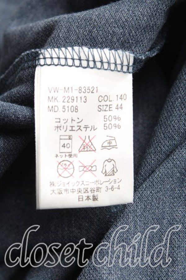 画像4: ヴィヴィアンウエストウッド MAN 中古 / ゴールドエンプロイダリーTシャツ 44(メンズS) 紺  H-25-06-15-041-ts-IN-ZH (4)