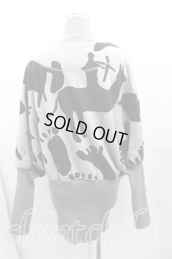 画像2: ANGLOMANIA 中古 / ケイブマンスウェットボマージャケット 38（M） 灰  H-25-06-15-007-jc-IN-ZH (2)