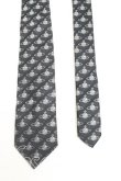 画像2: ヴィヴィアンウエストウッド MAN 中古 / オーブ総柄ナロータイ  黒  H-25-06-15-090-gd-OD-ZH (2)