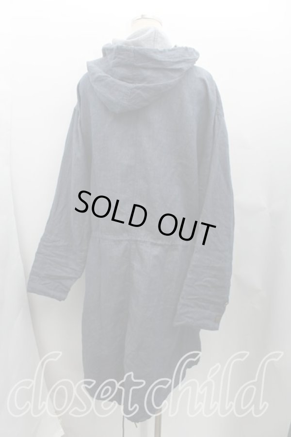 画像2: ヴィヴィアンウエストウッド MAN 中古 / デニムフーディ FREE インディゴ  H-25-06-15-011-co-OD-ZH (2)