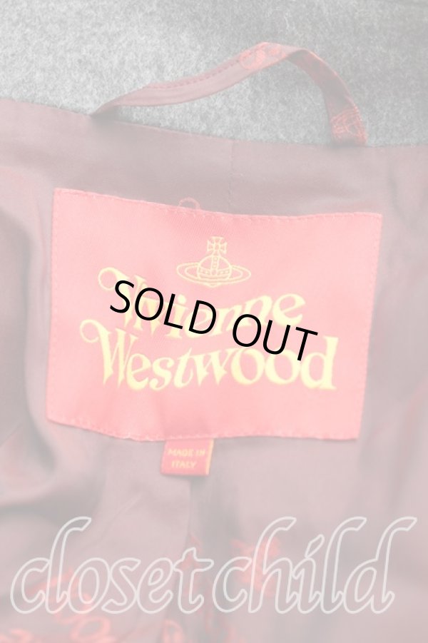 画像3: ヴィヴィアンウエストウッド 中古 / LOVEコート 40（9号） 灰  H-25-06-15-012-co-OD-ZH (3)