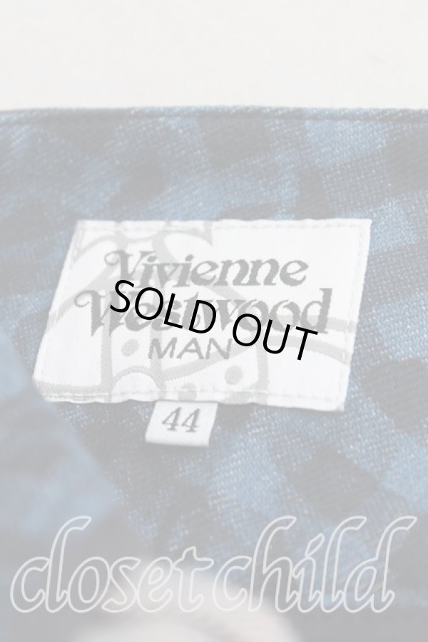 画像3: ヴィヴィアンウエストウッド MAN 中古 / チェスプリントウォーリアデニム 44(メンズS) 青  H-25-06-15-014-pa-OD-ZH (3)