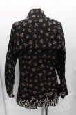 画像2: ヴィヴィアンウエストウッド MAN 中古 / フラワー総柄変形シャツ 46(メンズM相当) 黒×茶  H-25-06-22-023-bl-IN-ZH (2)