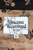 画像3: ヴィヴィアンウエストウッド MAN 中古 / フラワー総柄変形シャツ 46(メンズM相当) 黒×茶  H-25-06-22-023-bl-IN-ZH (3)