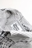 画像6: ヴィヴィアンウエストウッド MAN 中古 / ストライプ&ネットptロングシャツ 46(メンズM相当) 白×灰  H-25-06-22-024-bl-IN-ZH (6)