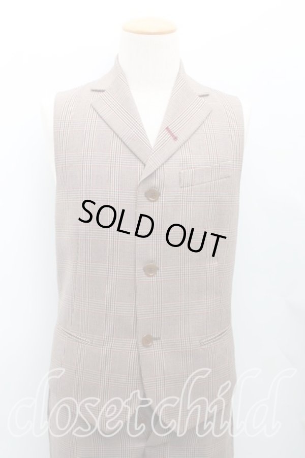 画像3: ヴィヴィアンウエストウッド MAN 中古 / グレンチェック3ピースセットアップ 46(メンズM) 茶  H-25-06-22-031-su-IN-ZH (3)