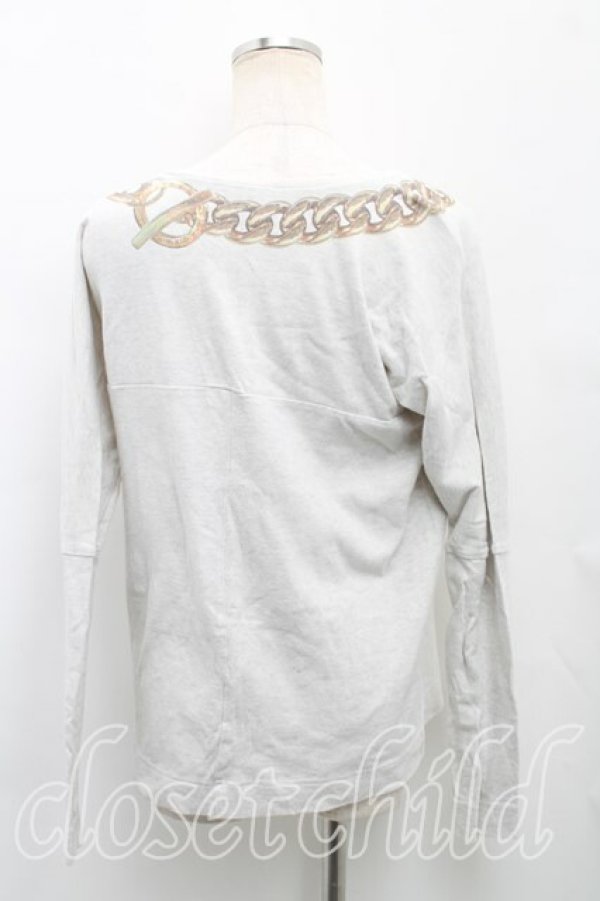 画像2: ヴィヴィアンウエストウッド 中古 / PIG ネックレスptカットソー 2(9号) 灰  H-25-06-22-042-to-IN-ZH (2)