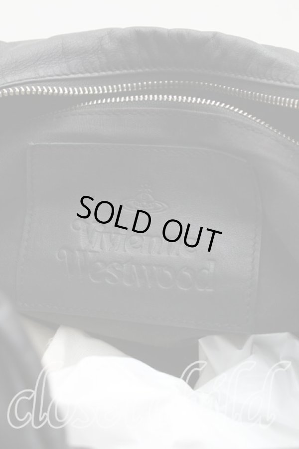 画像4: ヴィヴィアンウエストウッド 中古 / ソフトレザーハンドバッグ  黒  H-25-06-22-044-ba-OD-ZH (4)