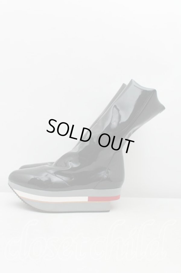 画像3: ヴィヴィアンウエストウッド 中古 / エナメルブーツ 38（24cm） 黒  H-25-06-22-048-sh-OD-ZH (3)