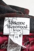 画像3: ヴィヴィアンウエストウッド MAN 中古 / タータンチェックウール変形パンツ 44(メンズS相当) 赤  H-25-06-22-012-pa-IN-ZH (3)