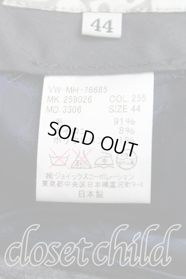 画像4: ヴィヴィアンウエストウッド MAN 中古 / 格子チェックウールスラックス 44(メンズS) 灰  H-25-06-22-013-pa-IN-ZH (4)