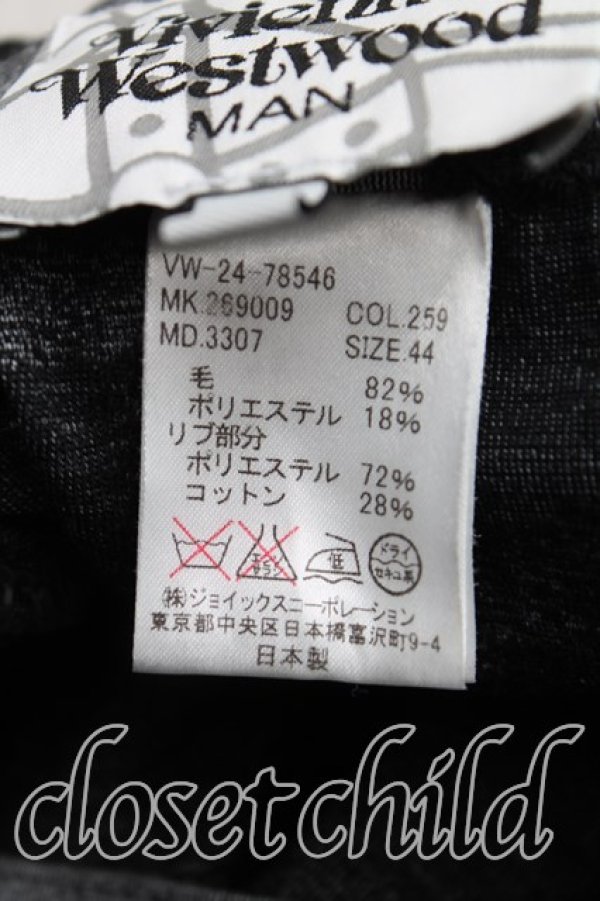 画像4: ヴィヴィアンウエストウッド MAN 中古 / ラインオーブ総柄パンツ 44(メンズS相当) 灰  H-25-06-22-014-pa-IN-ZH (4)