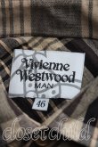 画像3: ヴィヴィアンウエストウッド MAN 中古 / タータンチェックリネンシャツ 46(メンズM相当) 茶  H-25-06-22-018-bl-IN-ZH (3)