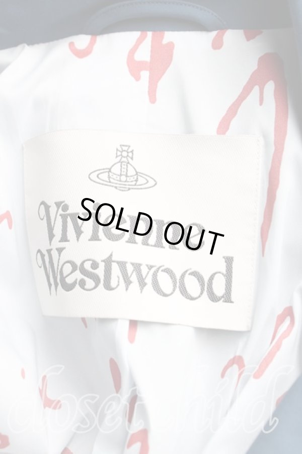 画像3: ヴィヴィアンウエストウッド 中古 / DRUNKEN TAILORED JACKET 42(11号) 青  H-25-06-29-033-jc-IN-ZH (3)