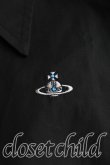 画像7: ヴィヴィアンウエストウッド MAN 中古 / オーブ刺繍アシメカラーシャツ 44（メンズS相当） 黒  H-25-06-29-035-bl-OD-ZH (7)
