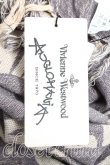 画像4: ANGLOMANIA 中古 / ロゴ刺繍大判ストール  ベージュｘ紺  H-25-06-29-014-gd-OD-ZH (4)