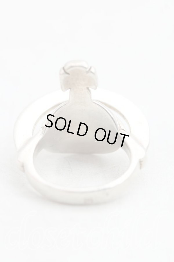 画像4: 【Vintage放出】ヴィヴィアンウエストウッド 中古 / 旧ソリッドオーブリング M シルバー  H-25-07-05-019-rg-OD-ZH (4)