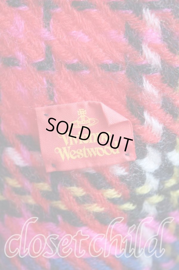 画像3: 【Vintage放出】ヴィヴィアンウエストウッド 中古 / レッドマックブランケット  赤  H-25-07-05-027-gd-IN-ZH (3)