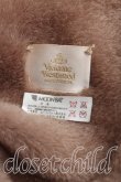 画像3: 【Vintage放出】ヴィヴィアンウエストウッド 中古 / ラムレザーストール  茶  H-25-07-05-029-gd-OD-ZH (3)