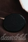 画像4: 【Vintage放出】ヴィヴィアンウエストウッド 中古 / ラムレザーストール  茶  H-25-07-05-029-gd-OD-ZH (4)