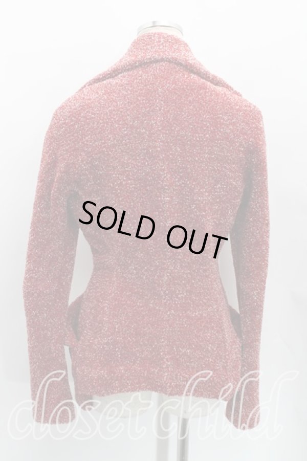 画像2: 【Vintage放出】ヴィヴィアンウエストウッド 中古 / BIG ORBボタンラブジャケット UK10 赤  H-25-07-05-030-jc-OD-ZH (2)