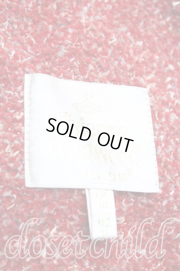 画像3: 【Vintage放出】ヴィヴィアンウエストウッド 中古 / BIG ORBボタンラブジャケット UK10 赤  H-25-07-05-030-jc-OD-ZH (3)