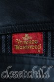 画像3: 【Vintage放出】ヴィヴィアンウエストウッド 中古 / ストライプレザー切リ替エパンツ  黒  H-25-07-05-034-pa-OD-ZH (3)