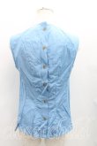 画像2: 【Vintage放出】ヴィヴィアンウエストウッド 中古 / ストライプノースリーブシャツ UK10 青  H-25-07-05-040-bl-IN-ZH (2)