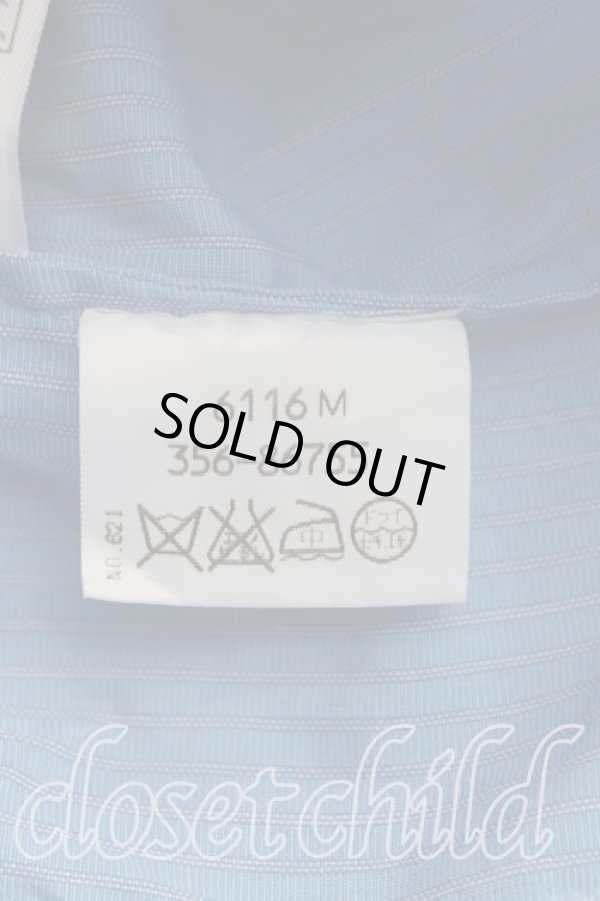 画像4: 【Vintage放出】ヴィヴィアンウエストウッド 中古 / ストライプノースリーブシャツ UK10 青  H-25-07-05-040-bl-IN-ZH (4)