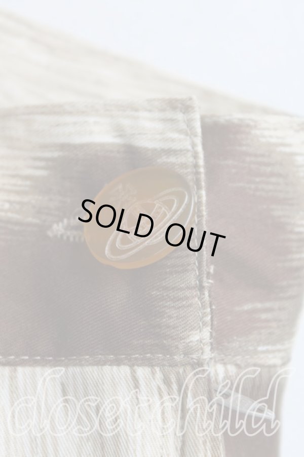 画像4: 【Vintage放出】ヴィヴィアンウエストウッド 中古 / レオパード柄クラッチスカート 42 カーキ  H-25-07-05-042-sk-OD-ZH (4)