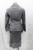 画像2: 【Vintage放出】ヴィヴィアンウエストウッド 中古 / ストライプBIGボタンセットアップ UK10 灰  H-25-07-05-044-su-OD-ZH (2)