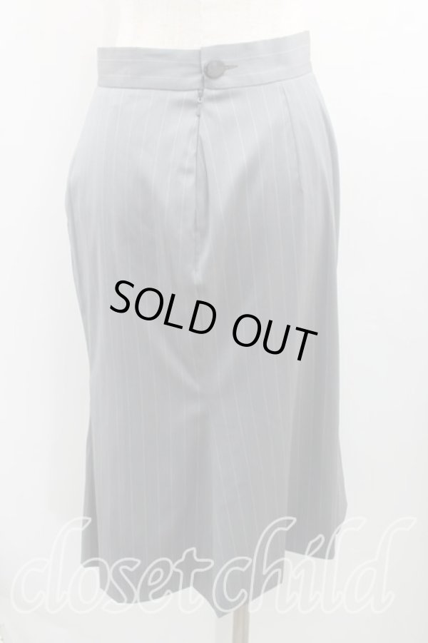 画像4: 【Vintage放出】ヴィヴィアンウエストウッド 中古 / ストライプBIGボタンセットアップ UK10 灰  H-25-07-05-044-su-OD-ZH (4)