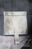 画像5: 【Vintage放出】ヴィヴィアンウエストウッド 中古 / ストライプBIGボタンセットアップ UK10 灰  H-25-07-05-044-su-OD-ZH (5)