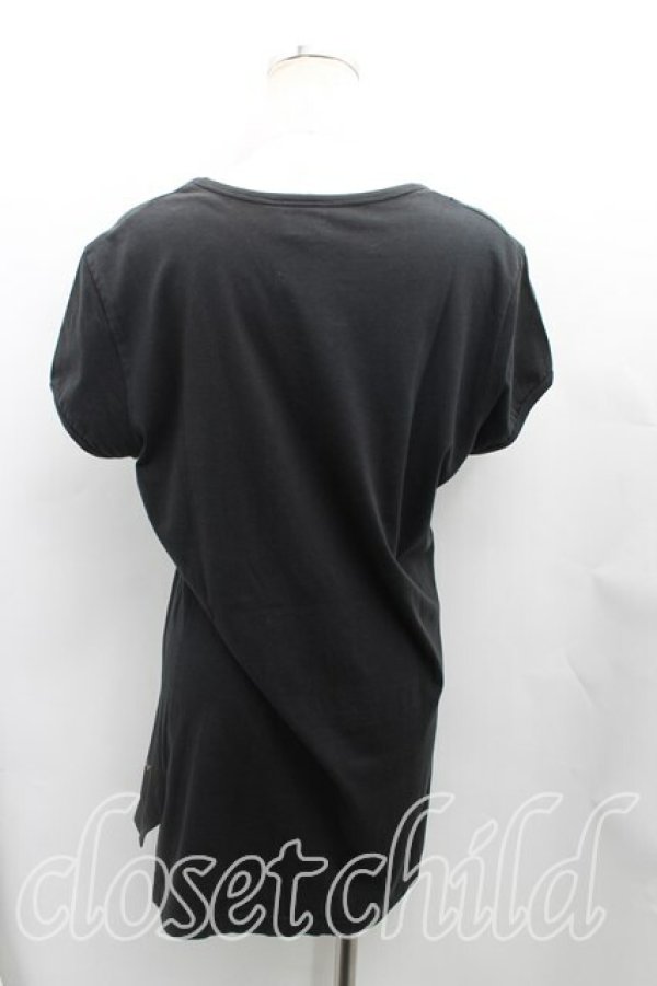 画像2: 【Vintage放出】ヴィヴィアンウエストウッド 中古 / チューダーローズptTシャツ M 黒  H-25-07-05-046-ts-OD-ZH (2)