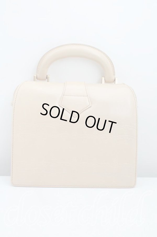 画像2: 【Vintage放出】ヴィヴィアンウエストウッド 中古 / ワンハンドルレザーバッグ  ベージュ  H-25-07-05-005-ba-IN-ZH (2)