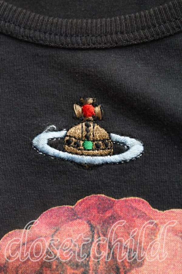 画像6: 【Vintage放出】ヴィヴィアンウエストウッド 中古 / チューダーローズptTシャツ M 黒  H-25-07-05-046-ts-OD-ZH (6)