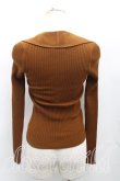 画像2: 【Vintage放出】ヴィヴィアンウエストウッド 中古 / BIGオーブボタンリブニット 表記無シ 茶  H-25-07-05-047-to-IN-ZH (2)